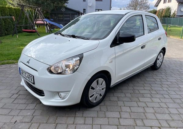 Mitsubishi Space Star cena 14988 przebieg: 169000, rok produkcji 2015 z Wielichowo małe 106